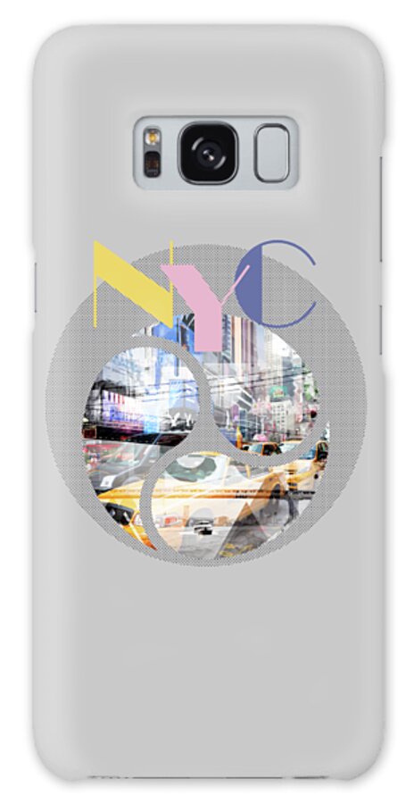 New York City Galaxy Case featuring the photograph TRENDY DESIGN New York City Geometric Mix No 1 by Melanie Viola