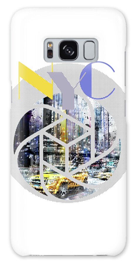 New York City Galaxy Case featuring the photograph TRENDY DESIGN New York City Geometric Mix No 3 by Melanie Viola