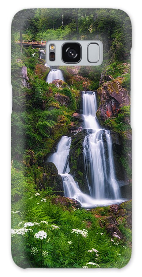 Waterfall Galaxy S8 Case featuring the photograph Triberg Waterfalls by Shuwen Wu