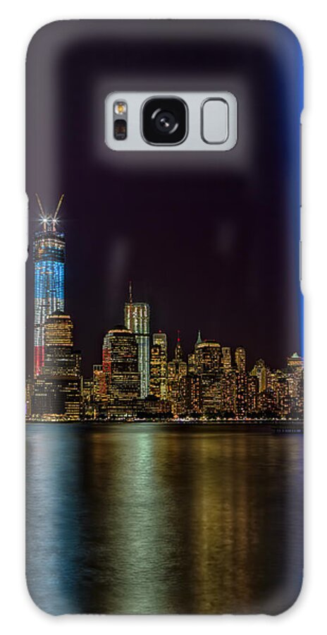 Tribute In Lights Galaxy S8 Case featuring the photograph Tribute In Lights Memorial by Susan Candelario