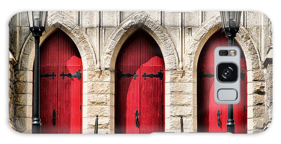 Lutheran Galaxy S8 Case featuring the photograph Trinity Lutheran Entrance by Lynne Jenkins