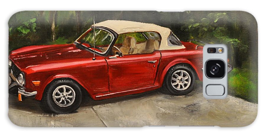 Car Galaxy Case featuring the painting Triumph by Lindsay Frost