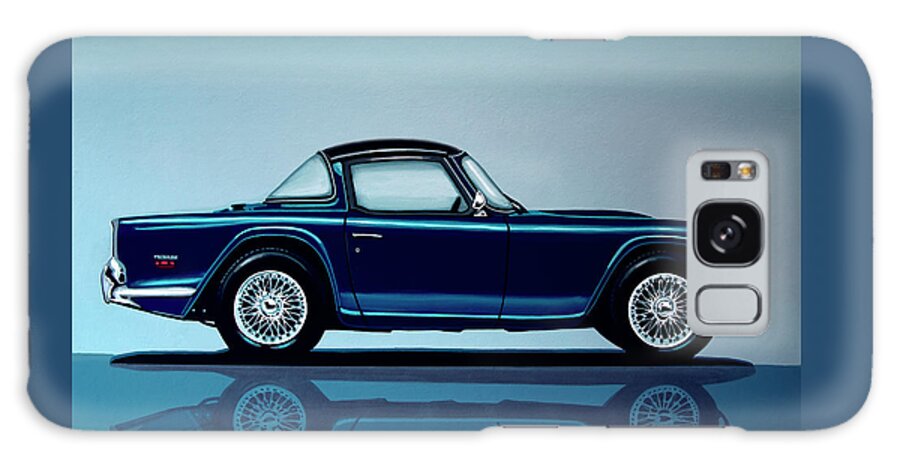 Triumph Tr5 Galaxy Case featuring the painting Triumph TR5 1968 Painting by Paul Meijering