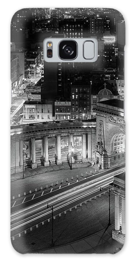 New York Galaxy Case featuring the photograph Triumphal Arch and Colonnade by Stephen Russell Shilling