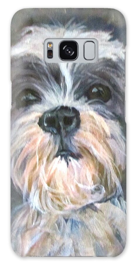 Dog Galaxy Case featuring the painting Trixie by Barbara O'Toole