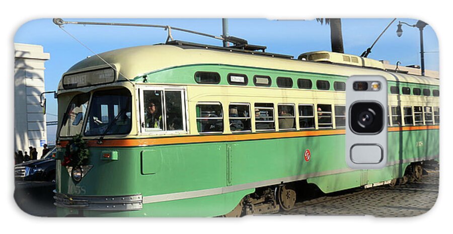 Cable Car Galaxy Case featuring the photograph Trolley Number 1058 by Steven Spak