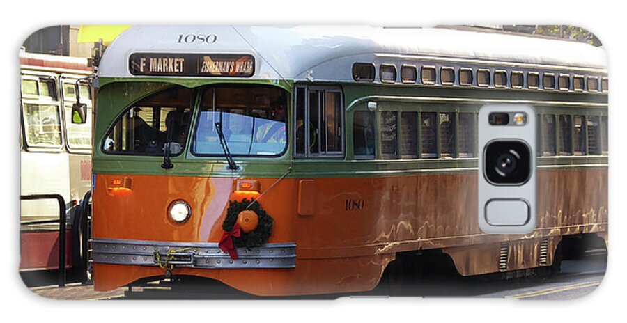 Cable Car Galaxy Case featuring the photograph Trolley Number 1080 by Steven Spak