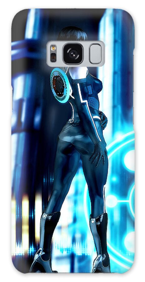 Tron Galaxy Case featuring the digital art Tron Quorra by Alicia Hollinger