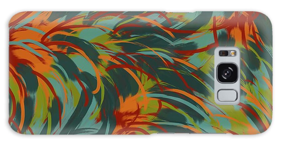 Tropical Galaxy Case featuring the digital art Tropical Breeze by Monica Martin