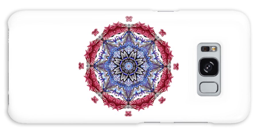 Tropical Mandala Galaxy Case featuring the digital art Tropical Mandala by Kaye Menner by Kaye Menner