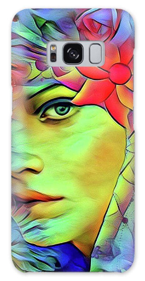 Portrait Galaxy S8 Case featuring the digital art Tropical Paradise by Kathy Kelly