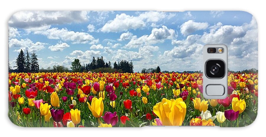 Tulip Galaxy Case featuring the photograph Tulip Field by Brian Eberly