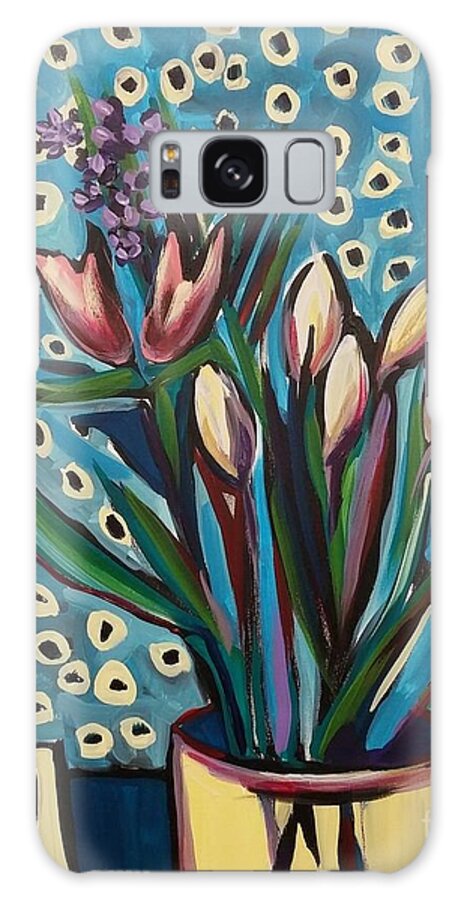 Matisse Galaxy Case featuring the painting Love Tulips by Catherine Gruetzke-Blais