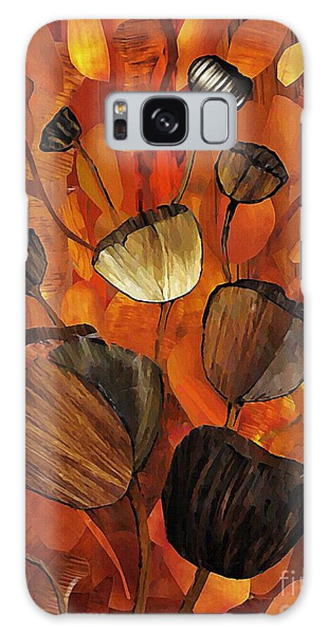 Collage Galaxy Case featuring the mixed media Tulips and Violins by Sarah Loft
