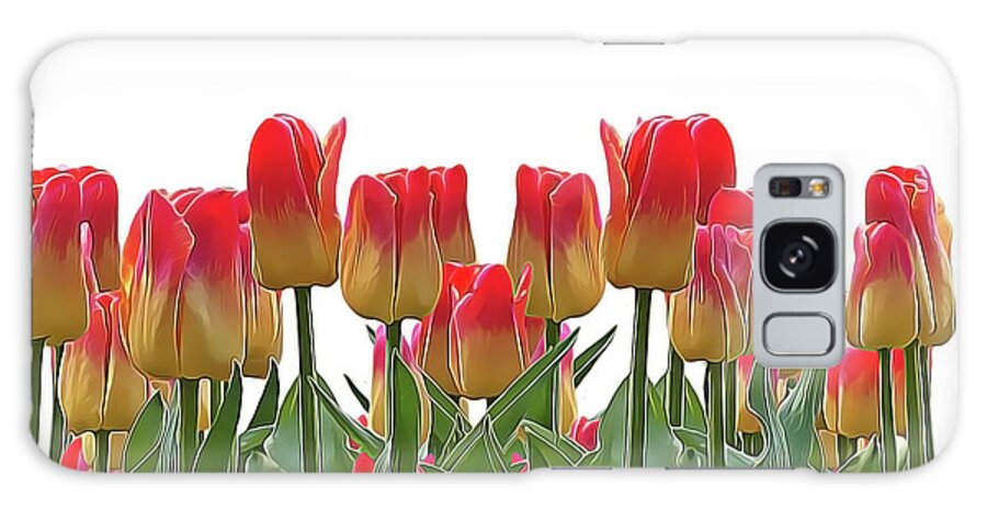 Tulips Galaxy Case featuring the painting Tulips by Harry Warrick