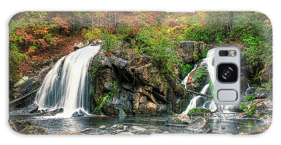 Waterfall Galaxy Case featuring the photograph Turtletown Creek Falls Version 2 by Lorraine Baum