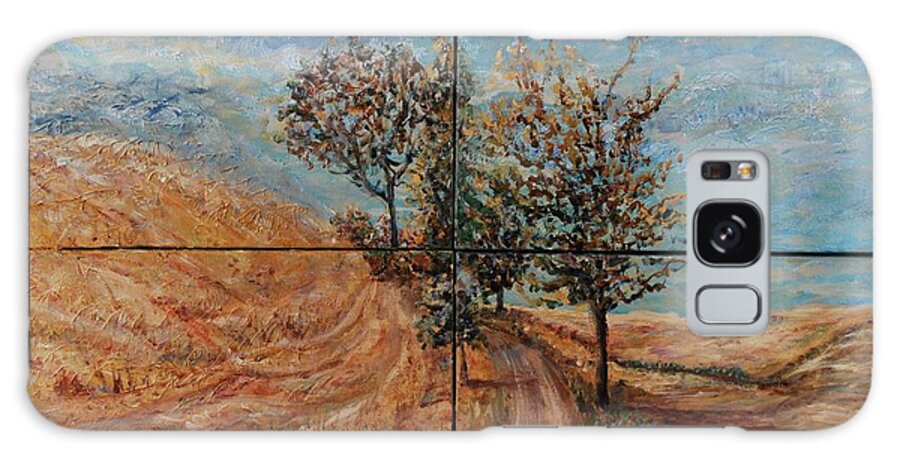 Landscape Galaxy Case featuring the painting Tuscan Journey by Nadine Rippelmeyer