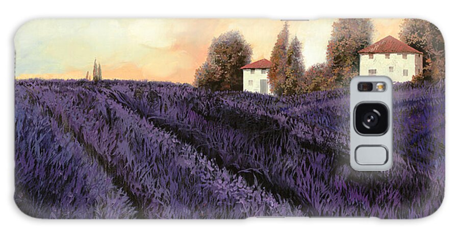 Lavender Galaxy Case featuring the painting Tutta lavanda by Guido Borelli