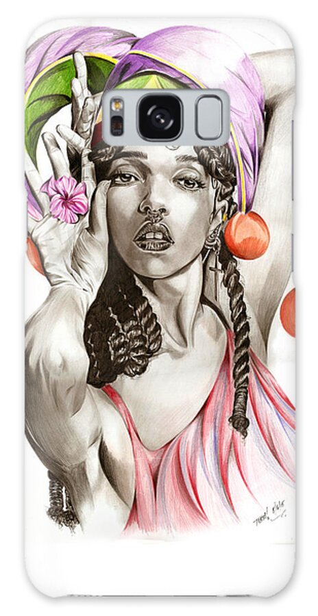 Fka Galaxy Case featuring the drawing Twigs by Terri Meredith