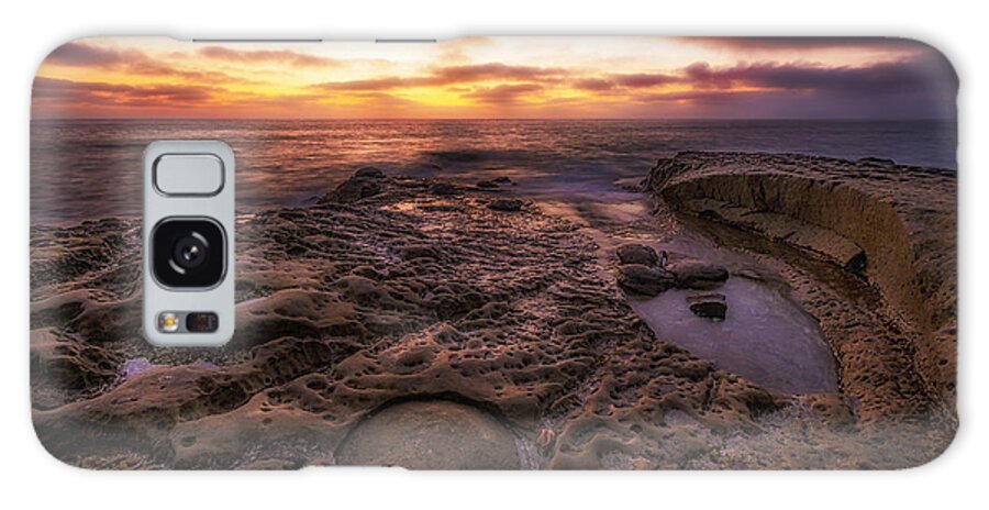 Pappys Point Galaxy S8 Case featuring the photograph Twilight on the Pacific - California Coast by Photography By Sai