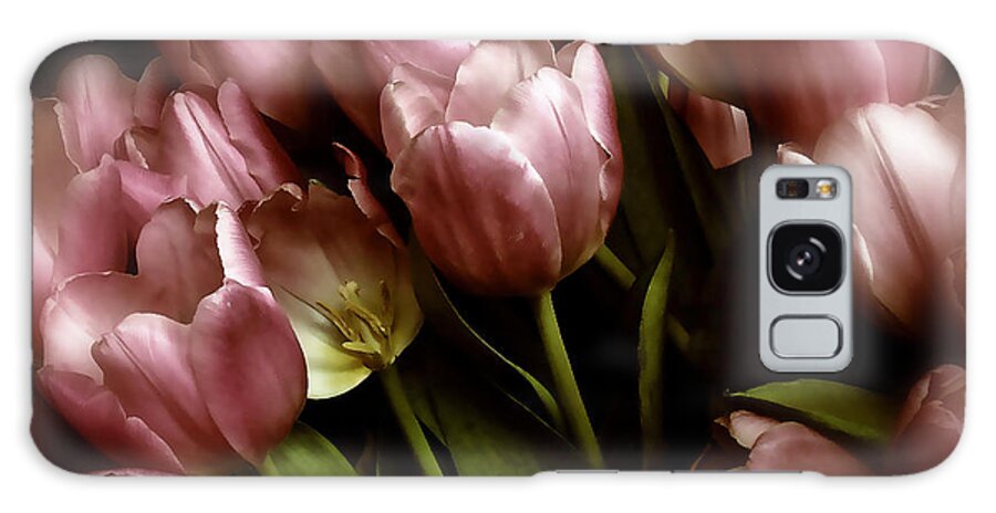 Flowers Galaxy Case featuring the photograph Twilight Tulips by Jessica Jenney