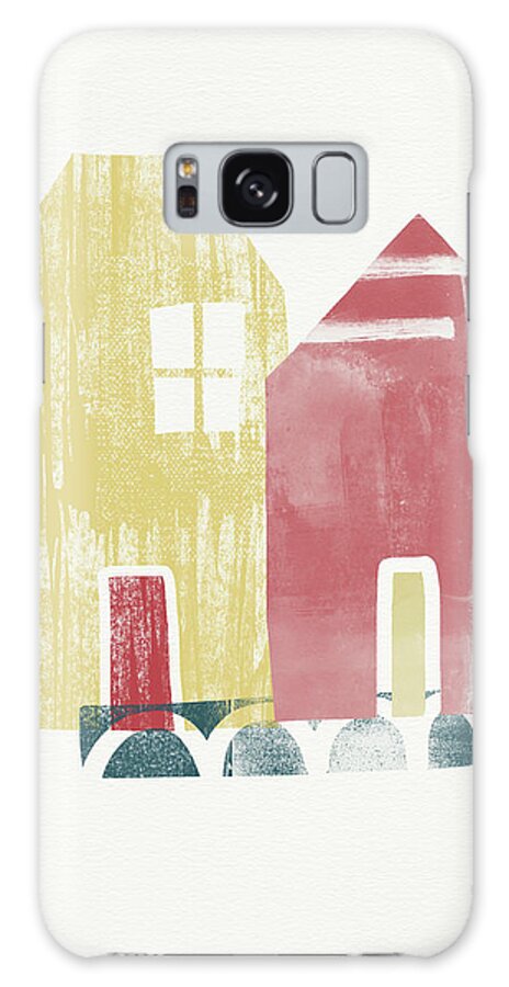 Houses Galaxy Case featuring the painting Two Sisters- Art by Linda Woods by Linda Woods