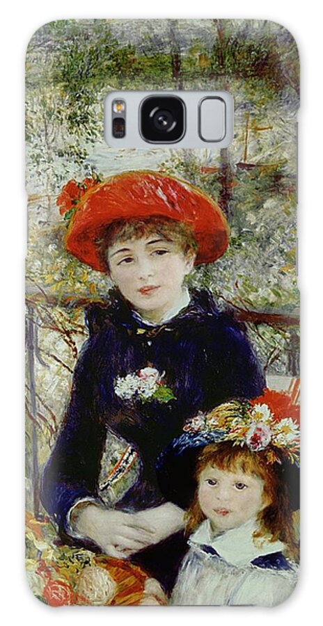 Two Galaxy Case featuring the painting Two Sisters by Pierre Auguste Renoir