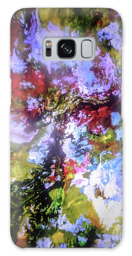 Flowers Galaxy Case featuring the painting Under the Arbor by Elle Justine