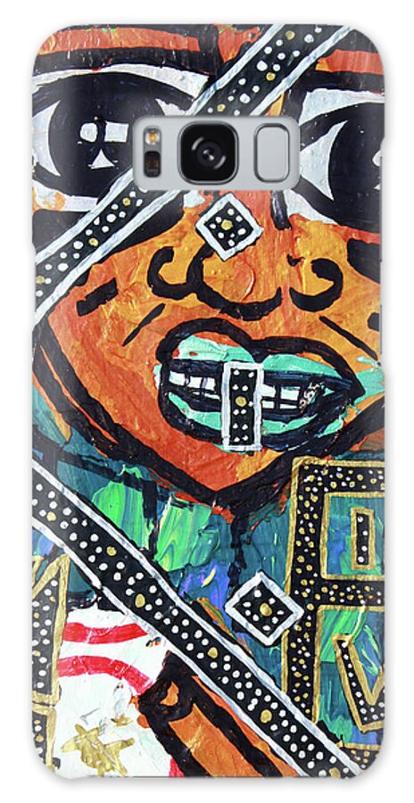  Galaxy Case featuring the painting Under The Lights by Odalo Wasikhongo