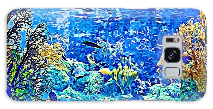 Ocean Galaxy S8 Case featuring the photograph Under water by Tatiana Travelways