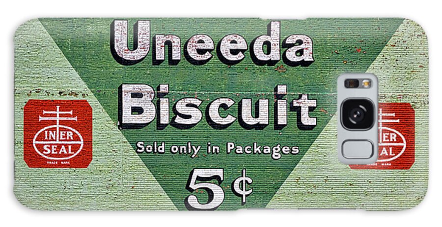 Roanoke Galaxy Case featuring the photograph Uneeda Biscuit Vintage Sign by Stuart Litoff
