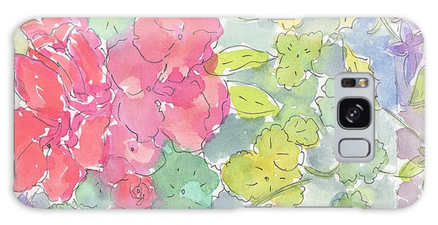Watercolor Galaxy Case featuring the painting Unexpected Beauty by Marcy Brennan