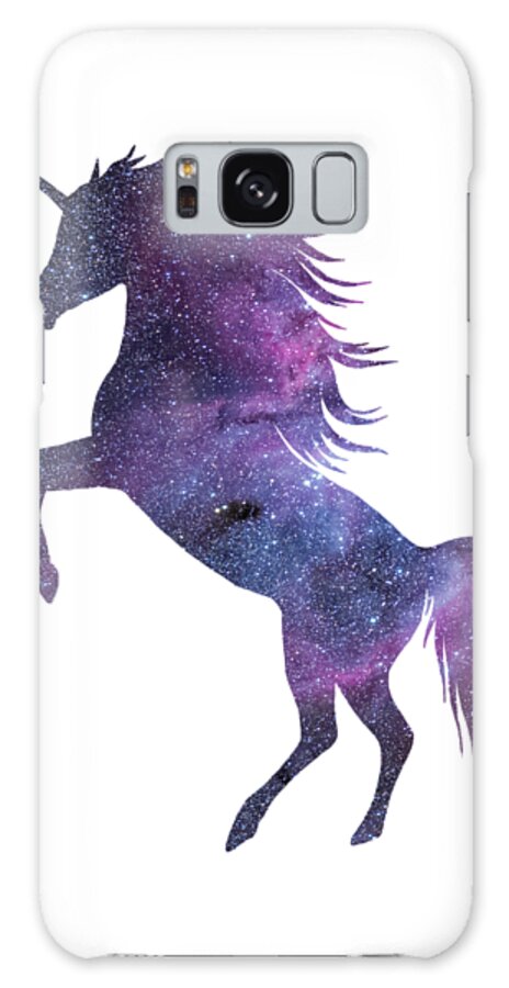 Unicorn in Space-Transparent Background Galaxy Case by Anna W - Pixels