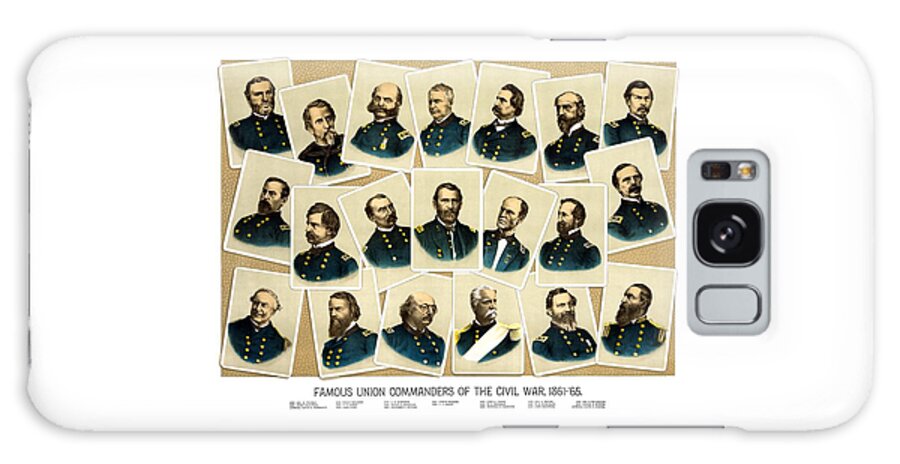 Civil War Galaxy Case featuring the painting Union Commanders of The Civil War by War Is Hell Store
