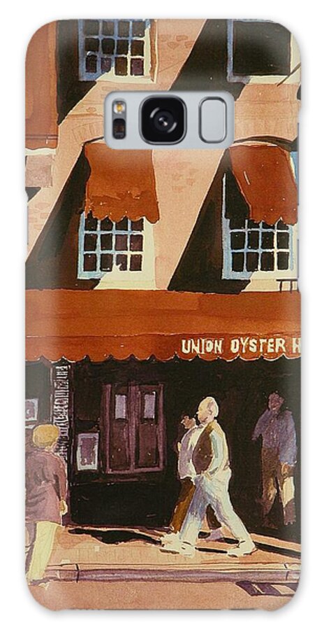Walt Maes Galaxy Case featuring the painting Union oyster house of Boston by Walt Maes