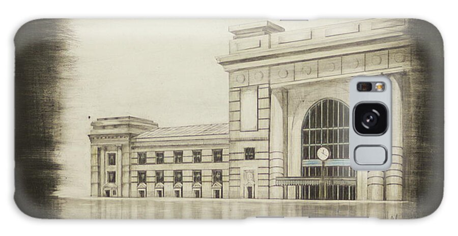 Union Station Galaxy Case featuring the drawing Union Station - West Wing by Gregory Lee