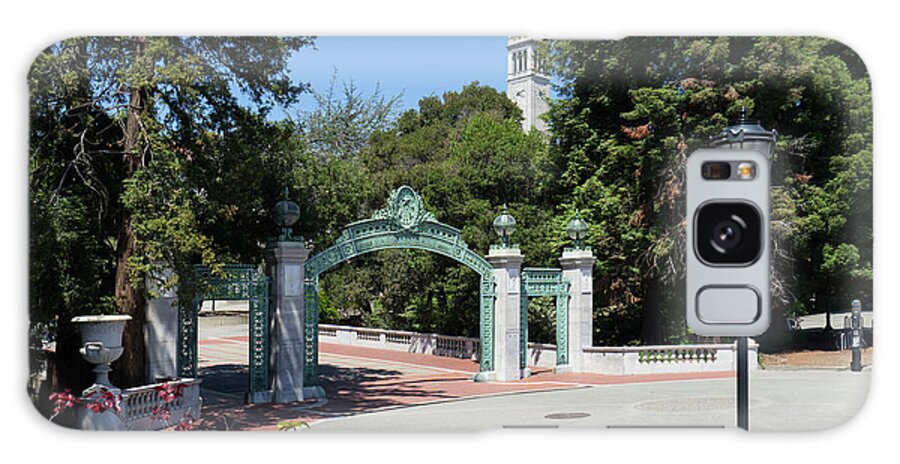 Wingsdomain Galaxy Case featuring the photograph University of California at Berkeley Sproul Plaza Sather Gate and Sather Tower Campanile DSC6261 by San Francisco