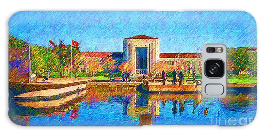 University Of Houston Galaxy S8 Case featuring the painting University of Houston by DJ Fessenden