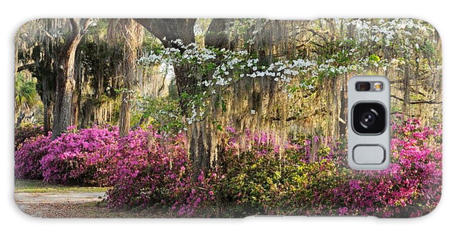 Spring Galaxy Case featuring the photograph Unpaved road in Spring by Bradford Martin