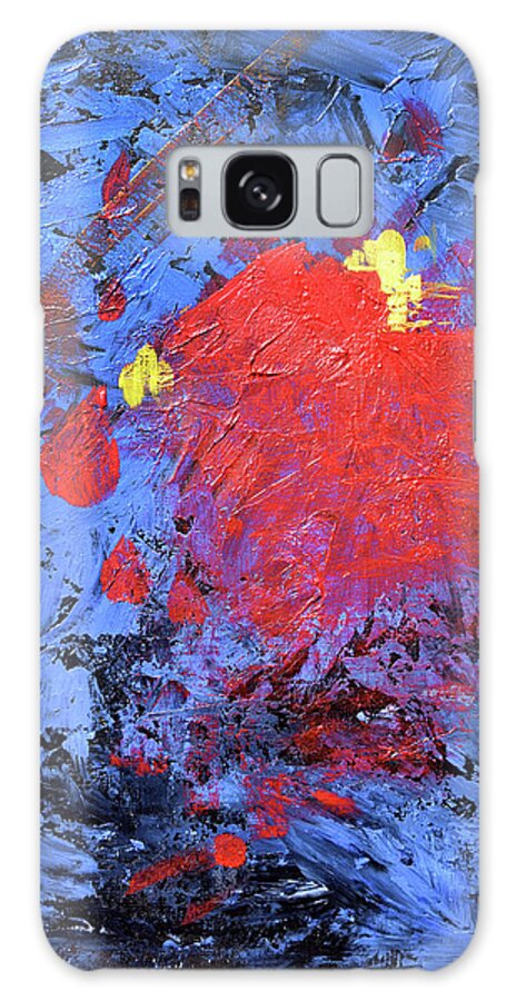 Abstract Galaxy Case featuring the painting Untitled Abstract-7-817 by Sean Seal