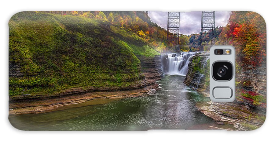 Upper Falls In Fall Galaxy S8 Case featuring the photograph Upper Falls in Fall by Mark Papke