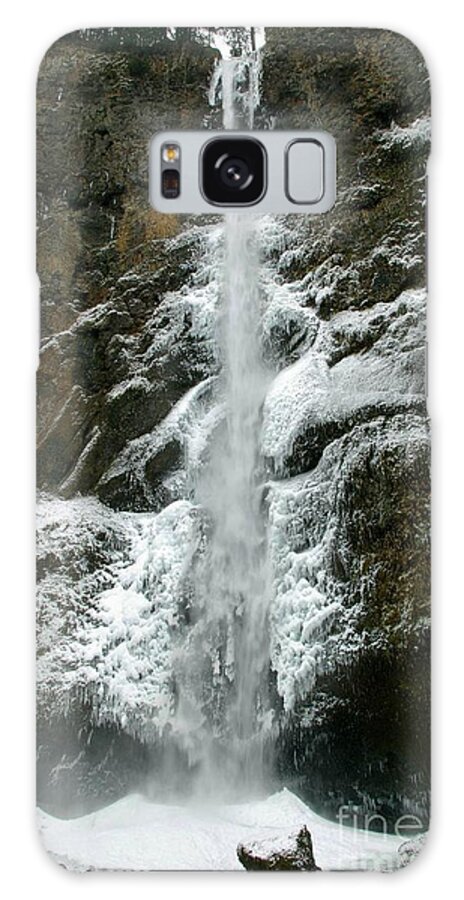 Waterfall Galaxy S8 Case featuring the photograph Upper Multnomah Falls Ice by Rick Bures