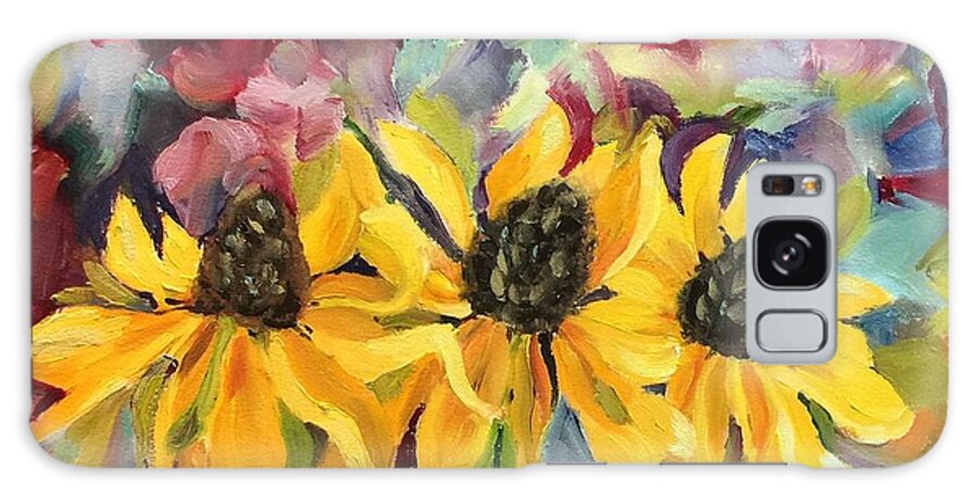 Sunflowers Galaxy Case featuring the painting Upward to the Heavens by Patsy Walton
