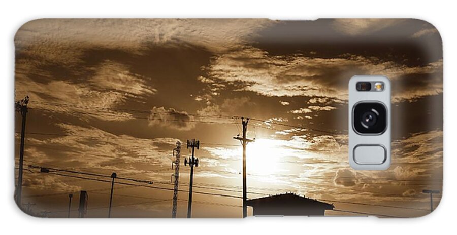 Sunset Galaxy Case featuring the photograph Urban Sunset #2 by Angela Weddle
