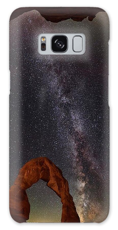 All Rights Reserved Galaxy Case featuring the photograph Utah Cave Camping by Mike Berenson