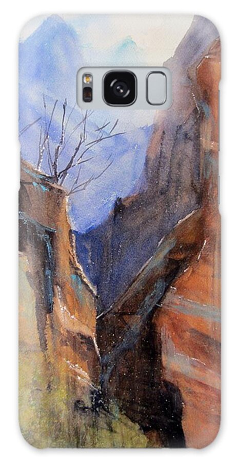 Utah Galaxy Case featuring the painting Utah Red Rocks by Sandra Strohschein