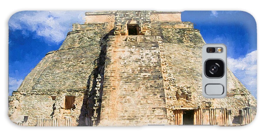 Maya Galaxy Case featuring the digital art Uxmal Mayan Ruins by Roy Pedersen