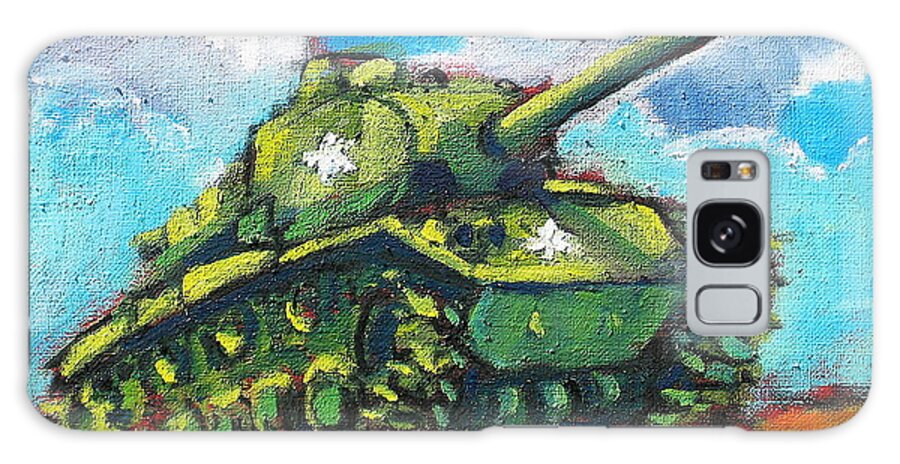 Plein Air Galaxy Case featuring the painting V. F. W. Tank by Les Leffingwell