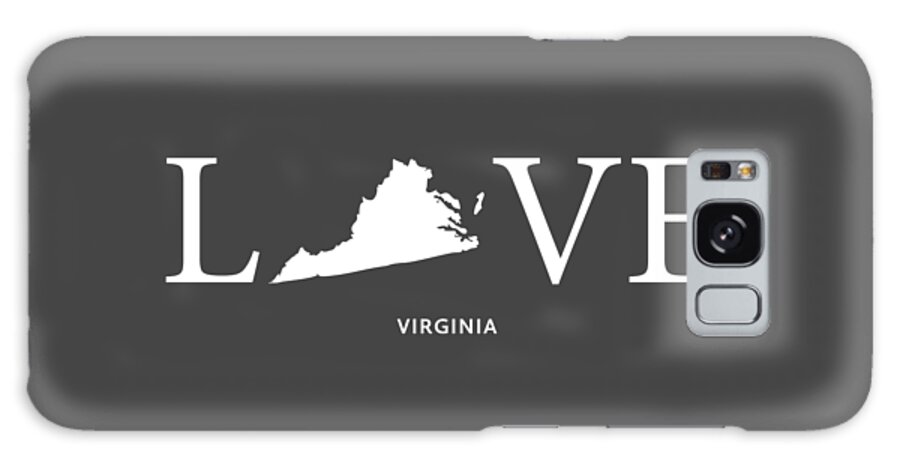 Virginia Galaxy Case featuring the mixed media VA Love by Nancy Ingersoll