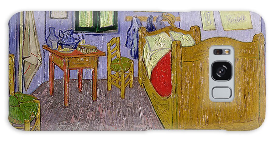 Van Galaxy Case featuring the painting Van Goghs Bedroom at Arles by Vincent Van Gogh